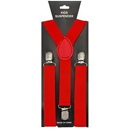Red Kid Suspenders