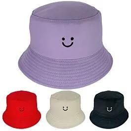 Smiley Emoji Embroidered Bucket Hat image
