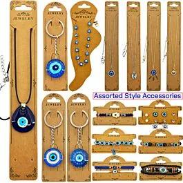 Blue Evil Eye Protection Jewelry Set | 72 Pcs | Without Display image