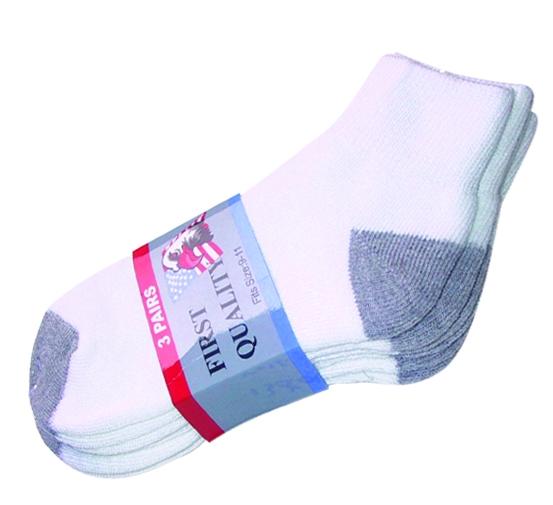 Wholesale Ankle Socks - Gray Heel Toe Socks - 360 Pairs image