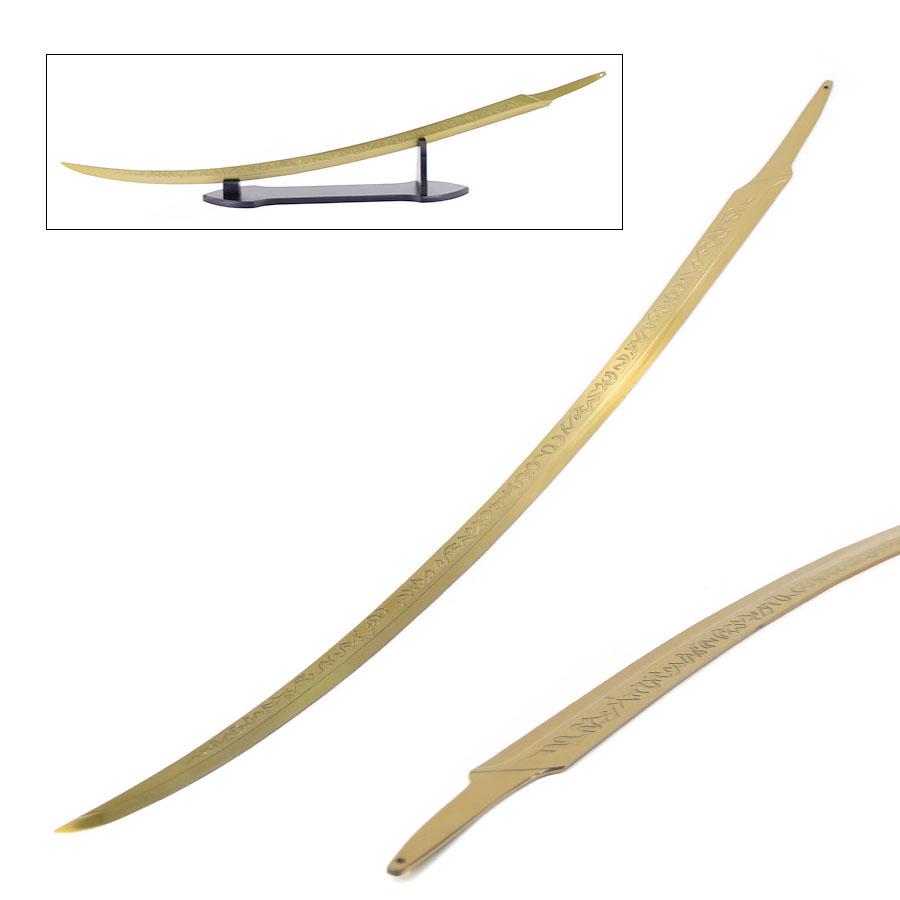 40" Gold Hand of Malenia Sword Stainless Steel Katana Blade with Table Stand