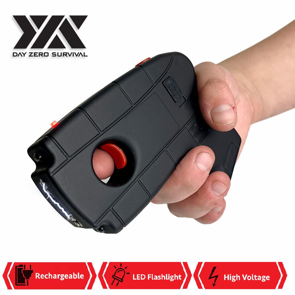 DZS Hand Pistol Stun Gun LED Light Rechargeable Battery image