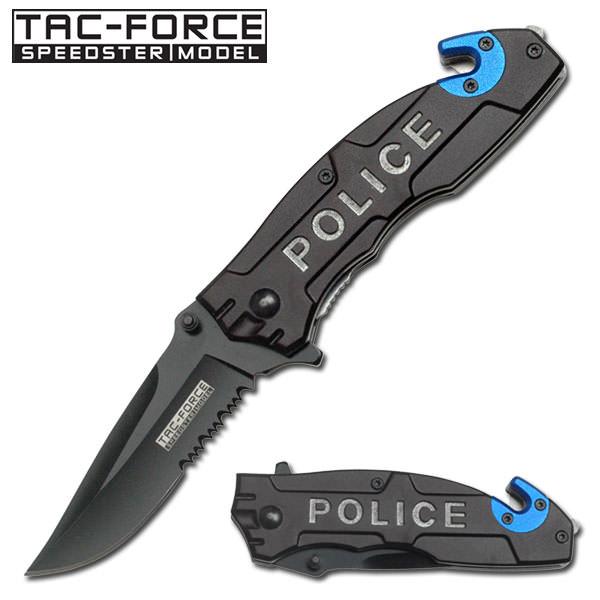 Police Department Law Enforcement Spring Assisted Rescue Knife image