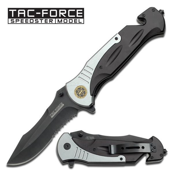 Sheriff Jumbo Rescue Folder Spring Assistd Knife - 6" Closed image