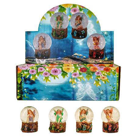 12-pc. Assortment of 2.38" Fantasy Fairy Snow Globe Polyresin... image