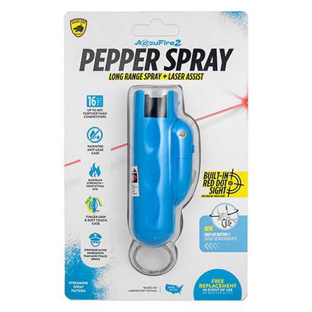 AccuFire 2 Laser Pepper Spray Keychain - Light Blue image