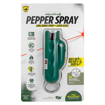 AccuFire 2 Laser Pepper Spray Keychain - Dark Green image
