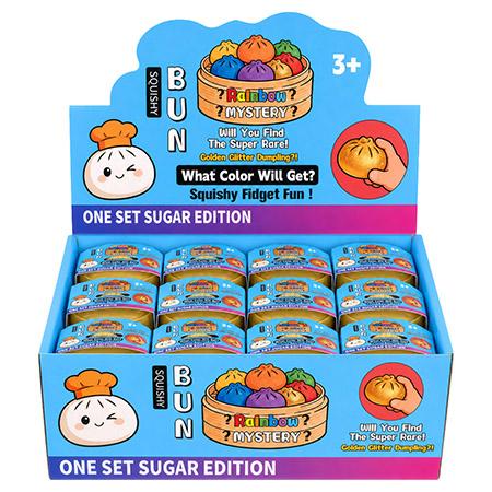 24-pc. Squishy Sugar Glitter Mini Dumpling Sensory Squeeze Stress... image