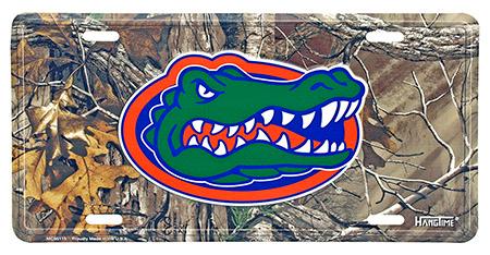 Florida Gators Real Tree Camo License Plate
