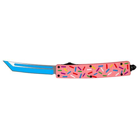 5.25" Pink Sprinkles Katana Handle Tanto Point Blade OTF Out the... image