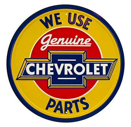 Genuine Chevrolet Parts Tin Sign image