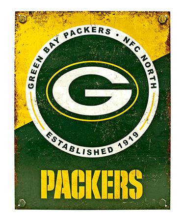 Green Bay Packers NFL Football Team Metal Tin Sign
