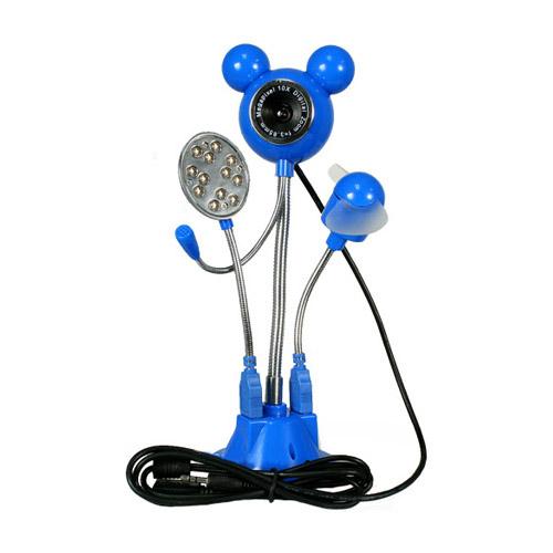 360 degree rotatable,with mic, 2 USB hub, 1 fan, 1 LED light image