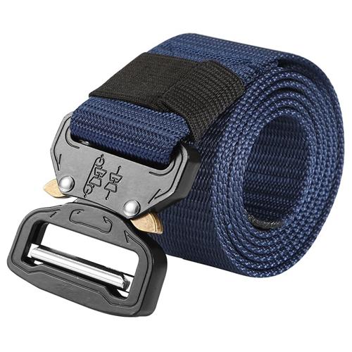 Men Military Belt Adjustable Tactical Belt Combat Waistband w/Metal Buckle Nylon Training Belt image