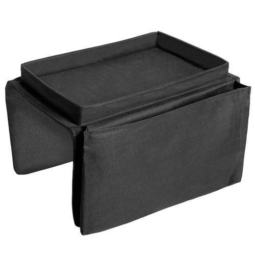6 Pocket ArmRest Organizer Couch Sofa Bag Remote Control Phone Storage Holder Snacks Tray image