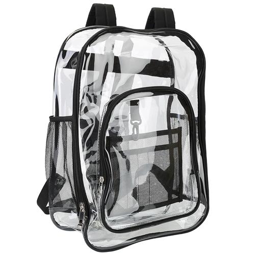 Clear Backpack Heavy Duty Transparent Book Bag Waterproof PVC Clear Backpack 5.3Gal with Reinforced Strap for College Workplace image