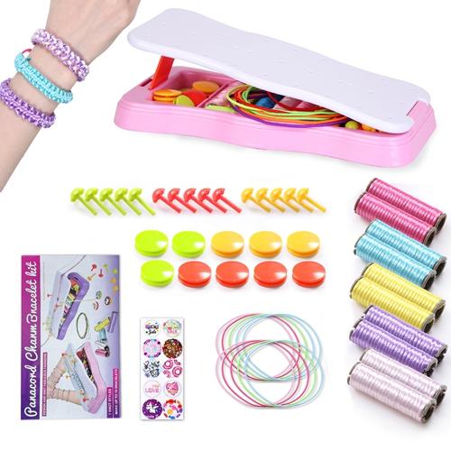 Bracelet Making Kit DIY Arts and Crafts Toys Kids Travel Activity Set Birthday Gifts For 6 7 8 9 10 11 12 Year Old Girls image