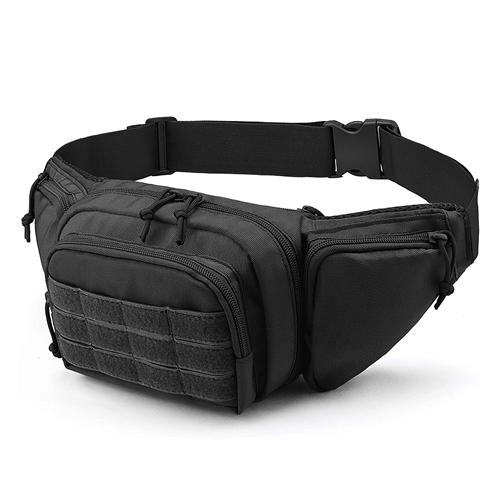 Tactical Fanny Pack For Men Concealed Carry Bag Military Waist Bag Traveling Waist Pouch with Adjustable Strap Quick Release for Camping Hiking image