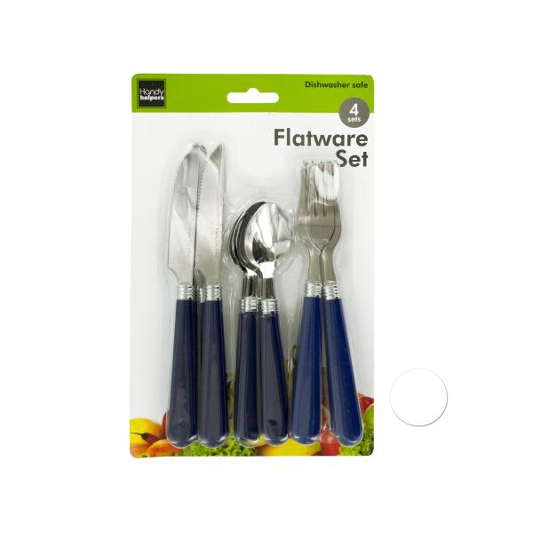 Flatware Set With Plastic Handles image