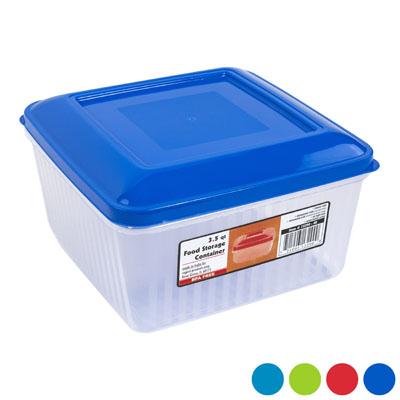 Food Storage Cont Sq 4.75 Inch 3.5qt Dome Top 4 Colors In Pdq image