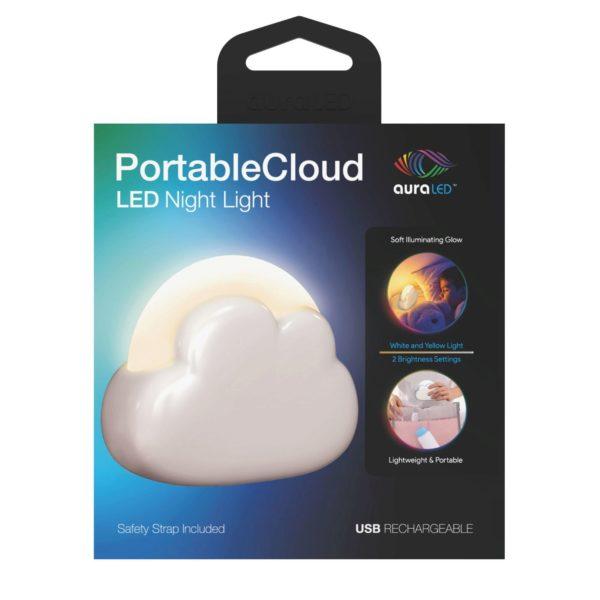 Tzumi Aura Led Usb Rechargeable Portable Cloud Led Night Light image