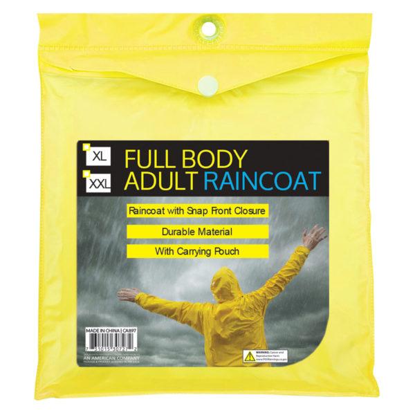 Lightweight Full Body Adult Raincoat With Carrying Bag Large, Xl And Xxl image