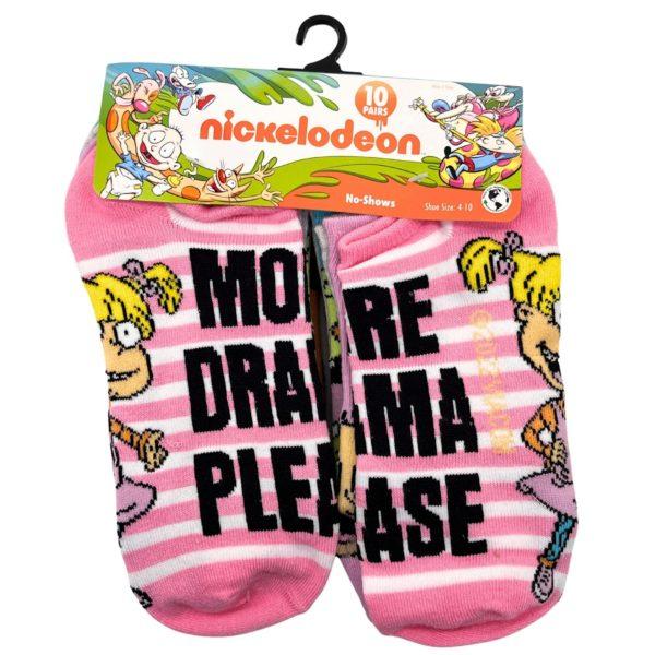 10 Pack Women's Pink Rugrats No Show Socks Size 9-11 image