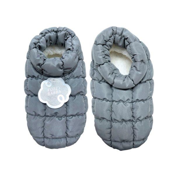 Fuzzy Babba 1 Pack Bootie Ladies Quilted Puffer Slipper In Assorted Colors image