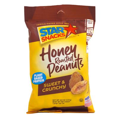Nuts Honey Roasted Peanut Sweet & Crunchy 4.5oz image