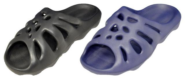 Men's Futuristic Embroidered Slide Sandals w/ Soft Footbed image
