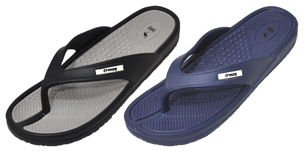 Men's Athletic Flip Flop Sandals w/ Textured Soft Footbed image
