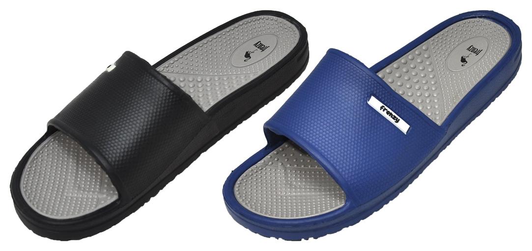 Men's Athletic Barbados Slide Sandals w/ Textured Soft Footbed image