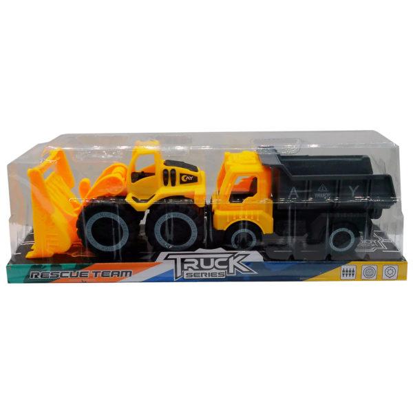 2 Pack Excavators & Dump Truck Toys Assorted Styles image