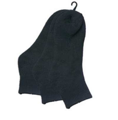 Men's Cushioned Athletic Ankle Socks - Black- 3-Pair Packs image