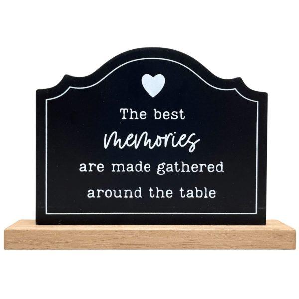 5" X 7" Black Mdf Memories Décor Sign image