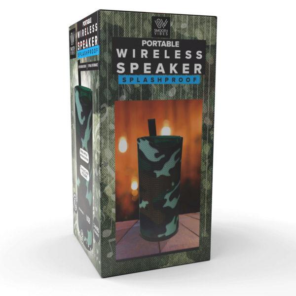 6.25" Splashproof Camouflage Wireless Portable Speaker image
