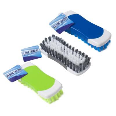 Scrub Brush 5.5in Rectangular Green/grey/blue-clean Hangtag image