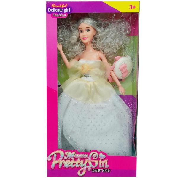 Glamorous Fashion Doll With Purse And Tinsel Hair Set Assorted Colors image