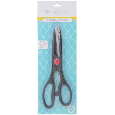 Scissors Kitchen 8.5in Plastic Handle Stainless Blade B&c Kitchen Blister Card