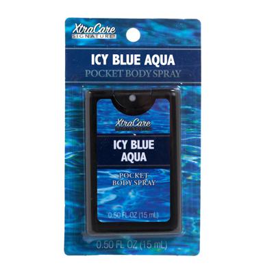 Body Mist .5oz Pocket Ice Blue Aqua 4-6 Pc Display Box image