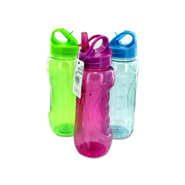 28 Oz. Sports Water Bottle With Flip Straw image