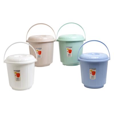Bucket W/lid & Handle 2.9 Gal - 10.5d X 11.5h - 4 Colors #eco 511 image