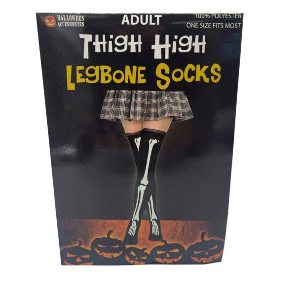 Thigh High Socks Bones Only image