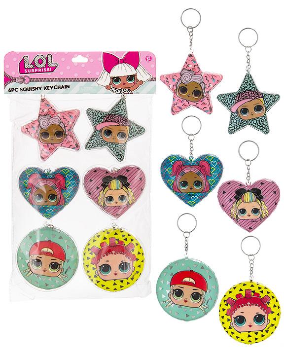 L.O.L. Surprise! Printed Squishy Keychains - 6-Pack image
