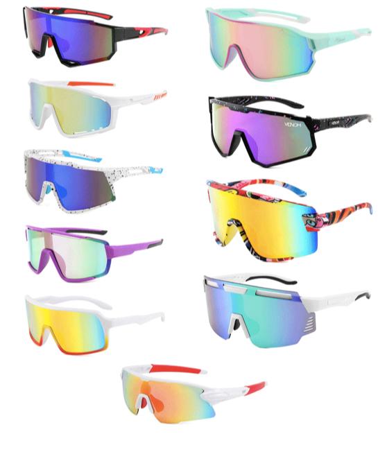 Unisex Sports Ombre Sunglasses - Assorted Colors & Pattern Print image