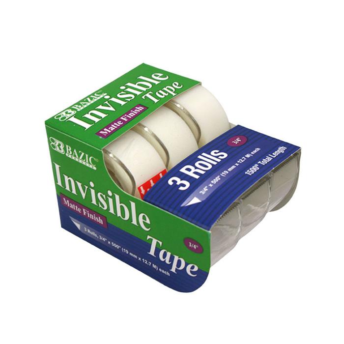 3/4" X 500" Invisible Tape (3/Pack) image