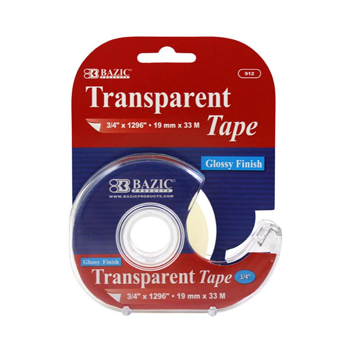 3/4" X 1296" Transparent Tape w/ Dispenser image