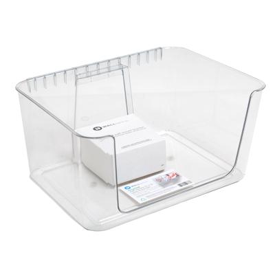 Id Wallspace Open Front Bin & Bracket 15x12 Clear Durable Plastic No Online Sales (17.50) image