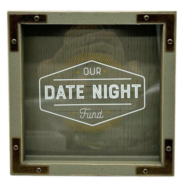 8"x8" Decorative Our Date Night Fund Box Decor Bank