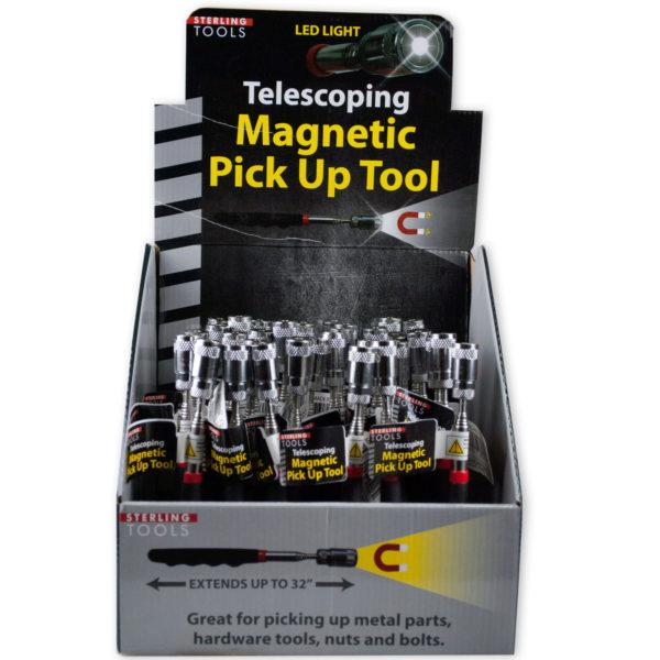 Telescoping Magnetic Pick Up Tool With Led Light Countertop image